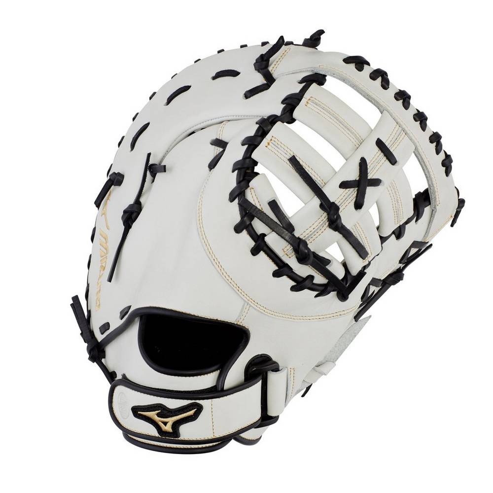 Catchers Mitt Mizuno Softball MVP Prime Fastpitch First Base 13" Donna - Bianche/Nere - 84091-MDHZ